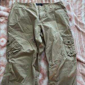 cargo pants...both men and women can wear